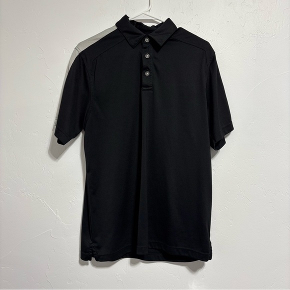 Callaway Men's Golf Polo Athletic Short Sleeve Shirt Size Medium Black Gray - Picture 1 of 6
